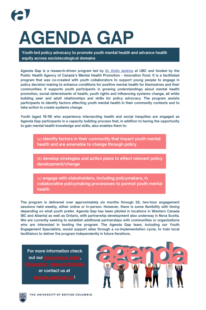 The Agenda Gap program and its outcomes (a flyer)